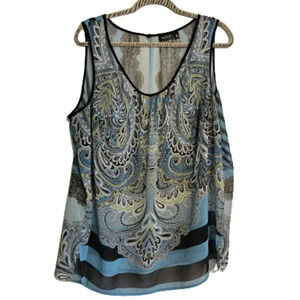 a.n.a Sheer Sleeveless Top